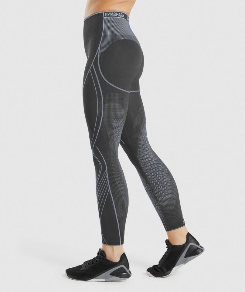 Women's Gymshark Apex Seamless High Rise Leggings Black | CA D603A7